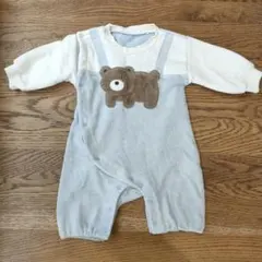 クマ刺繍付きロンパース 60-70cm