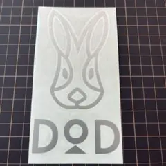 送料無料　DOD うさぎ　カッティングステッカー　縦12cm