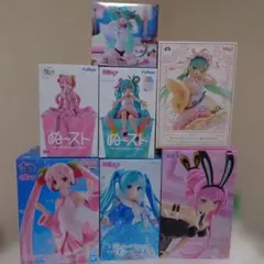 初音ミク プライズフィギュア 9体セット まとめ売り - メルカリ
