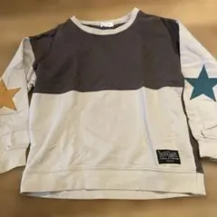 長袖カットソー 星柄刺繍付き