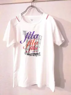 【美品】FILA 半袖Tシャツ ホワイト Mサイズのサムネイル