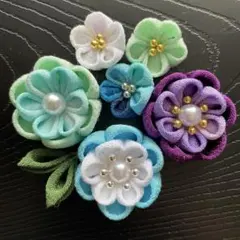 【No.1529】つまみ細工・お花パーツ