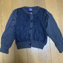 ANNA SUI mini ラメカーディガン F 黒　〜90センチ