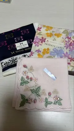 【新品】ブランドハンカチ３枚セット、未使用