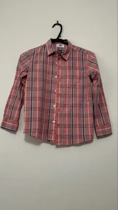 OLD NAVY チェック柄長袖シャツ S/P (6-7)