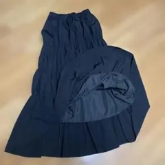 ナノユニバース　ブラック ティアードフレアスカート