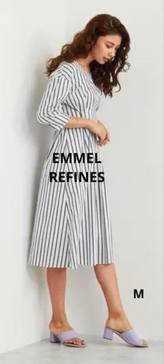 ☆定価15,400円エメルリファインズ美ラインウエストタックワンピースM☆