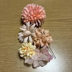 花飾り 5個セット ピンク系