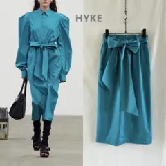 【美品】HYKEハイク T/C EASY SKIRTリボン スカートのサムネイル