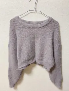 GRLショート丈フェザーニットプルオーバー[kz119]