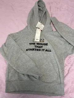 UNIQLO ミッキーマウス パーカー S グレー