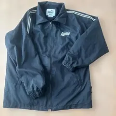 PUMA ブラックナイロンジャケット