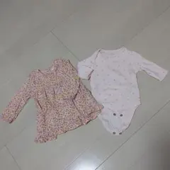 3mths花柄ブラウスとロンパースセットnext baby匿名配送