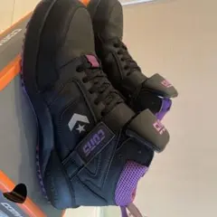 CONVERSE JSAA ブラック/パープル ハイカットスニーカー 安全靴