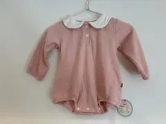 【新品•未使用】　ピンク 襟付きロンパース 80サイズ