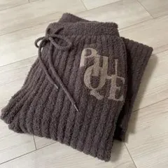 美品　ジェラートピケ　ブラウン　ロングパンツ