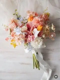 アーティシャルフラワー　ブーケ　ブートニア　ウェディング