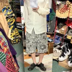 90s RUSTY USA製 総柄 バギーショーツ ハーフパンツ CITY XLのサムネイル