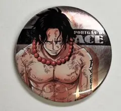 ワンピース キャラバッジコレクション 缶バッジ エース メタリック