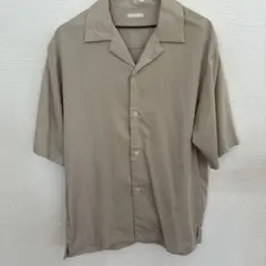 ベージュ 半袖シャツ Mサイズ