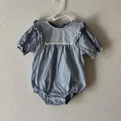 コトリ ロンパース　ブルー　80cm