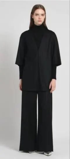 冬 ワイドパンツ