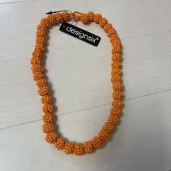 designsix オレンジ ネックレス