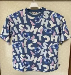 スティッチ　ディズニー　Tシャツ　メンズ　Mサイズ　総柄