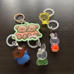 めじるしアクセサリー　ミッフィー　アクリルキャラクターキーホルダー5個セット