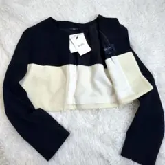 【新品タグ付】ROPE ウール100% バイカラージャケット 卒園・入学式 9号のサムネイル
