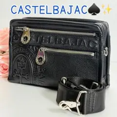 極美品✨ CASTELBAJAC 横型 ショルダーバッグ ブラック 115のサムネイル