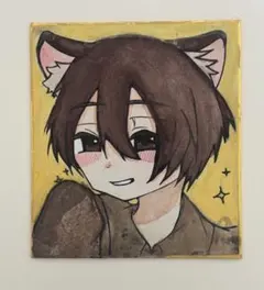 手描き水彩イラスト 原画 水彩画 オリジナル