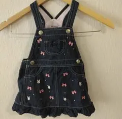 ミキハウス　ジャンパースカート　デニム　80 90