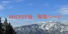 MICKEY様、専用ページ