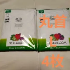 FRUIT OF THE LOOM 半袖 丸首 Tシャツ 4枚 L メンズ　新品