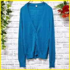 【UNIQLO】 ユニクロ （M） ライトVネックカーディガン　長袖　薄手