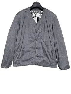 新品未使用　メンズビギ×MOON×コマツ 中綿ノーカラーブルゾン　ヘリンボーン