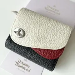 【ほぼ新品】Vivienne Westwood 三つ折り財布 ダブル スナップ