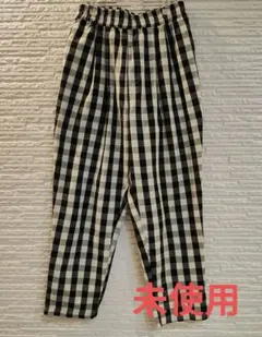 未使用　サマンサモスモス　ギンガムチェック　パンツ