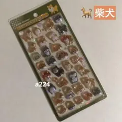 ボンボンドロップシール　柴犬/ 和柄