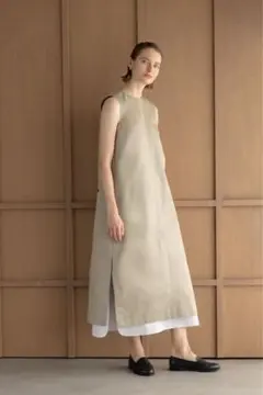 期間限定お値下げebureエブール未使用ライトピュアリネンドレス38