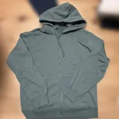 UNIQLO グリーンフード付きパーカー M