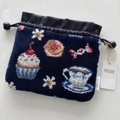 新品未使用】FEILERフェイラー☆フィーカタイム 巾着 ネイビー - メルカリ