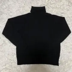 ⭐︎UNIQLO 黒 タートルネック ニット セーター オーバーサイズ