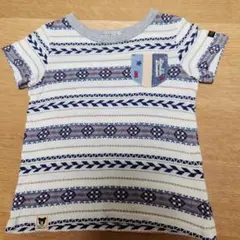 DOUBLE.B ストライプ柄 Tシャツ 100cm