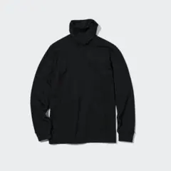 ユニクロ　メンズ　超極暖　ヒートテック　タートルネック M 黒　冬