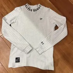 MASTER BUNNY ストライプ ハイネックシャツ