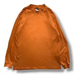 F1767　【即購入OK】　NIKE　モックネックロンT　サイズM　オレンジ