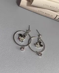 ヴィンテージ 品ミッキー ミニー　フープピアス