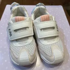 IFME キッズスニーカー ホワイト/ピンク/ブルー　19センチ